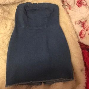 fashion nova denim dress